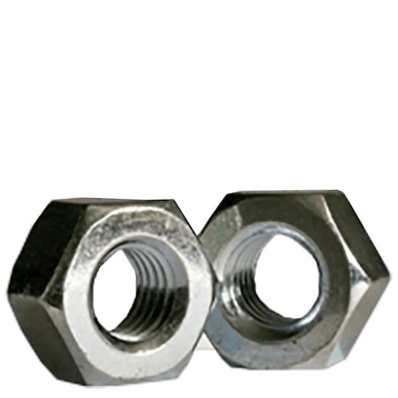 Newport Fasteners Heavy Hex Nut, 1-1/4"-7, Steel, Grade A, Zinc Plated, 1-7/32 in Ht, 50 PK 753318-BR-50